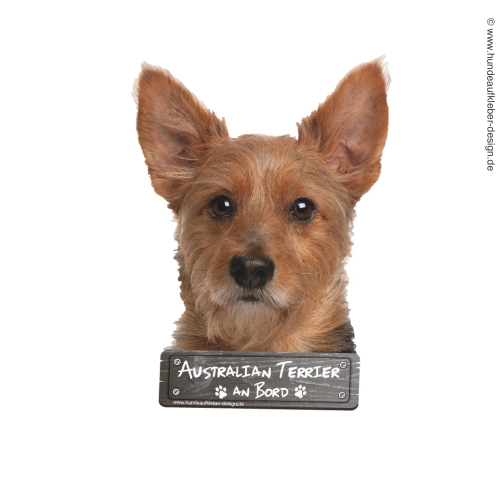Australian Terrier an Bord Hundeaufkleber
