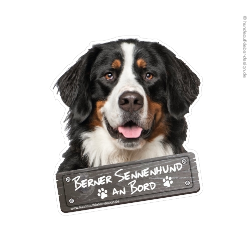 Berner Sennenhund an Bord Hundeaufkleber