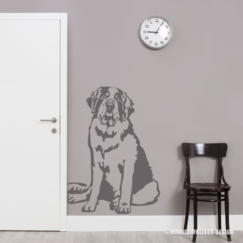 Bernhardiner Hunde Wandtattoo Aufkleber