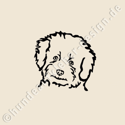 Aufkleber Bichon Frise