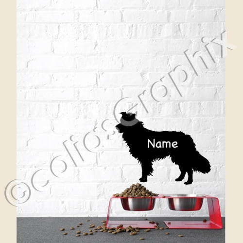 Border Collie wandtattoo Hunde
