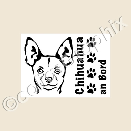 Chihuahua Hundeaufkleber