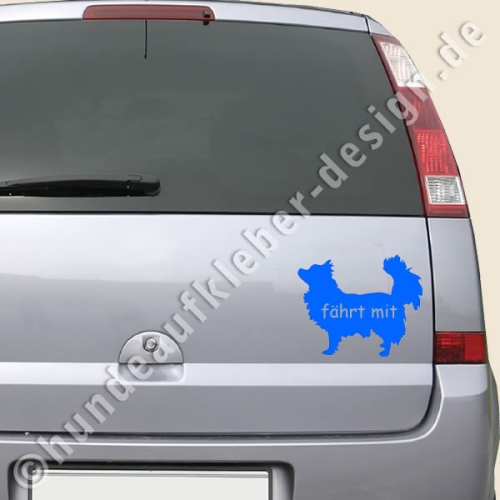 Chihuahua autoaufkleber mit wunschname 
