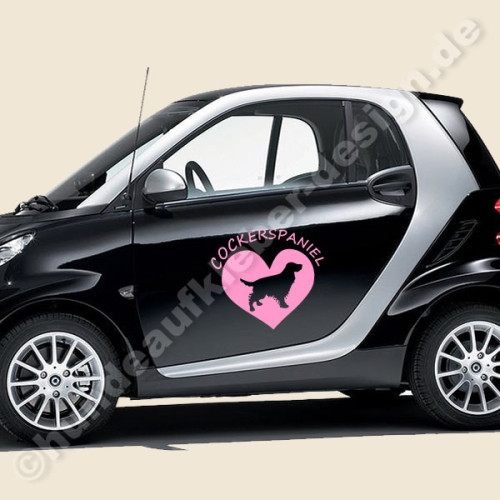 I love Cockerspaniel Autoaufkleber Hunderassen