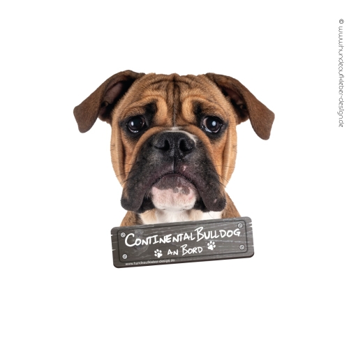 Continental Bulldog an Bord Hundeaufkleber
