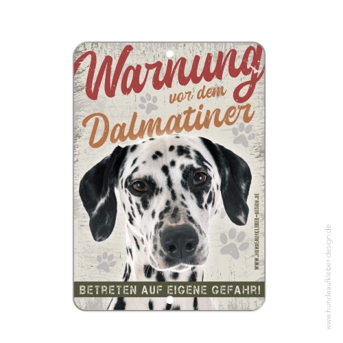 Dalmatiner Schild A5