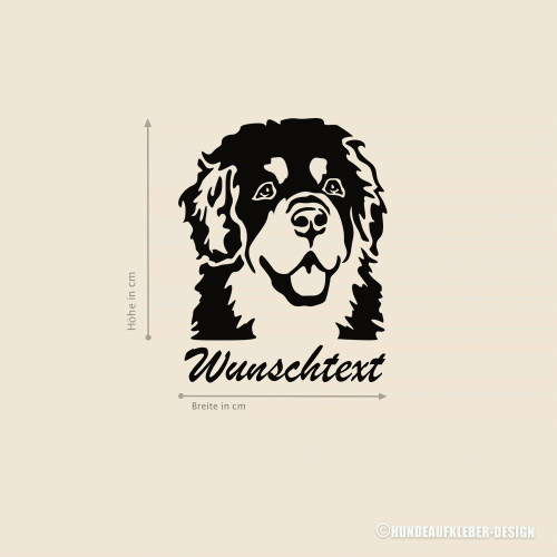 Do Khyi Hundeaufkleber mit Wunschtext