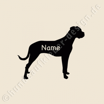 Dogo Argentino autoaufkleber