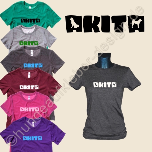 Akita Hunde T-Shirt Frauen