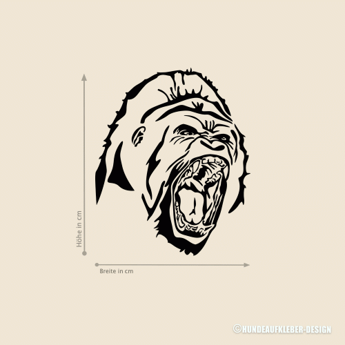 Gorilla Aufkleber