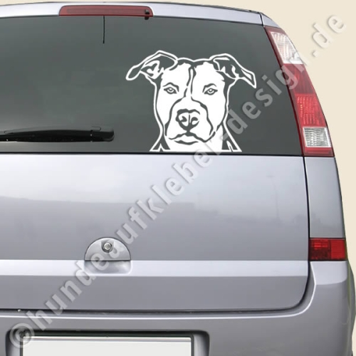 American Pit Bull Terrier Hunde Wandtattoo
