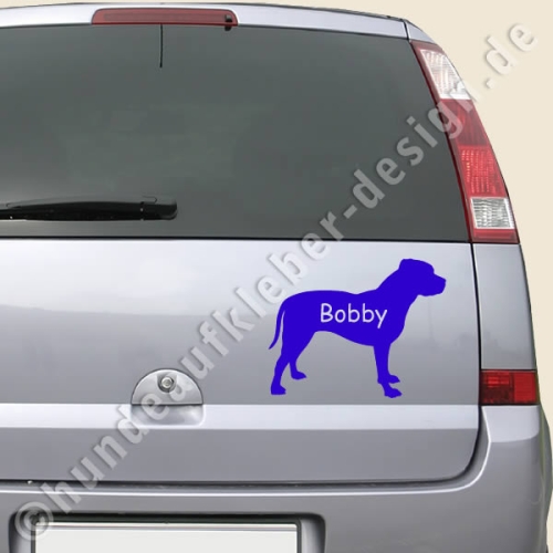 Hunde Autoaufkleber Pit Bull