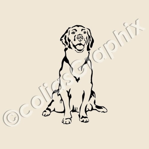 Golden Retriever hundeaufkleber