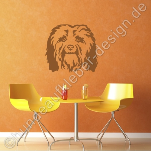 Hunde Wandtattoo Havaneser Motiv
