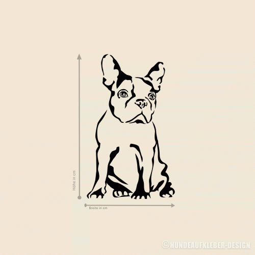Französische Bulldogge Aufkleber