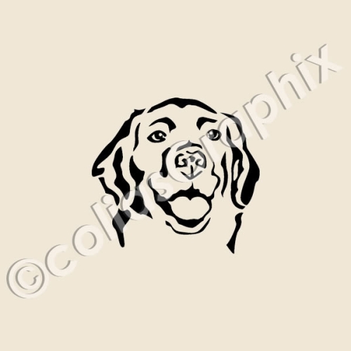 Golden Retriever hundeaufkleber