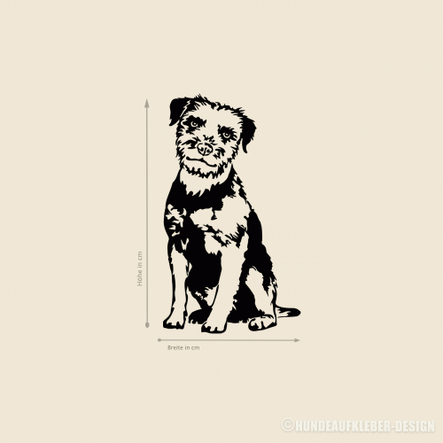 Border Terrier Aufkleber