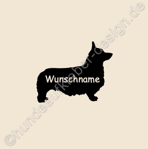 Dogsticker Welsh Corgi Motive