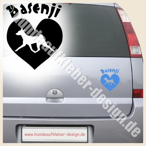 Hundeaufkleber kaufen Basenji