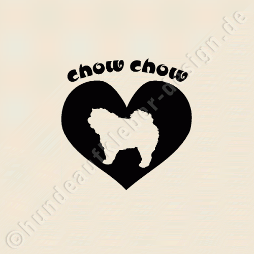 Chow Chow Hundeaufkleber
