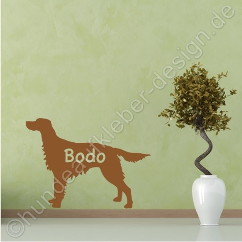 Irish Setter Hunde Wandtattoo Shop