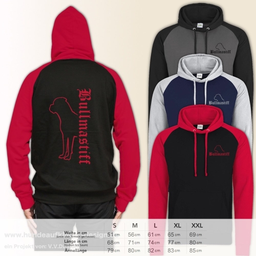 Bullmasiff Sweater mit Kapuze