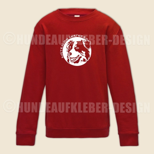 Hunde Pulli fuer Kinder Australian Shepherd