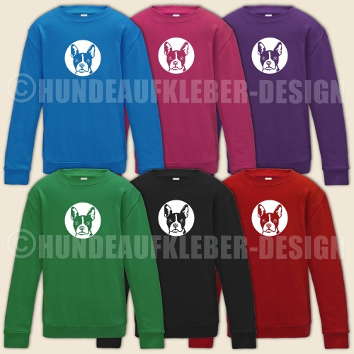Boston Terrier Sweatshirt Kindergroessen