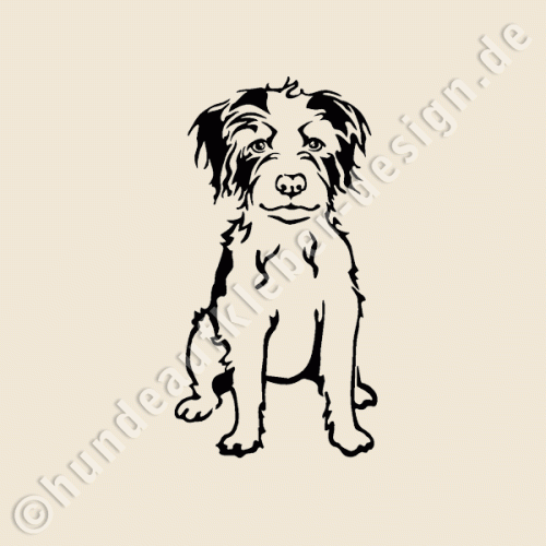 Kromfohrländer Hundeaufkleber