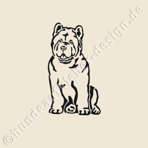 Aufkleber Hunde Chow Chow 