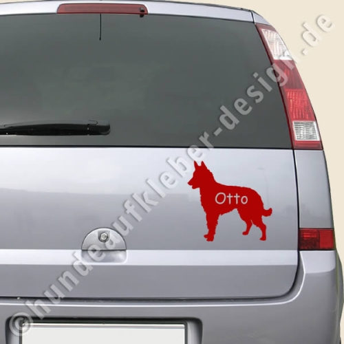 Laekenois Autoaufkleber Hunde