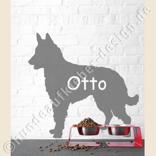 Laekenois Hunde Wandtattoo