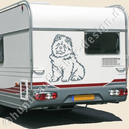 Hundeaufkleber Chow Chow 