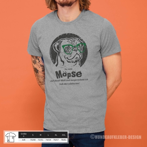 Mops Männer T-Shirt