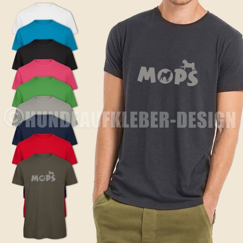 Mops T-Shirt Männer
