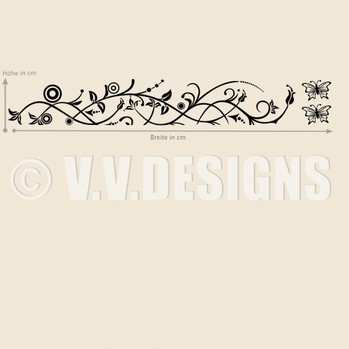 Tattoo Schmetterlinge Floral Lieferzustand