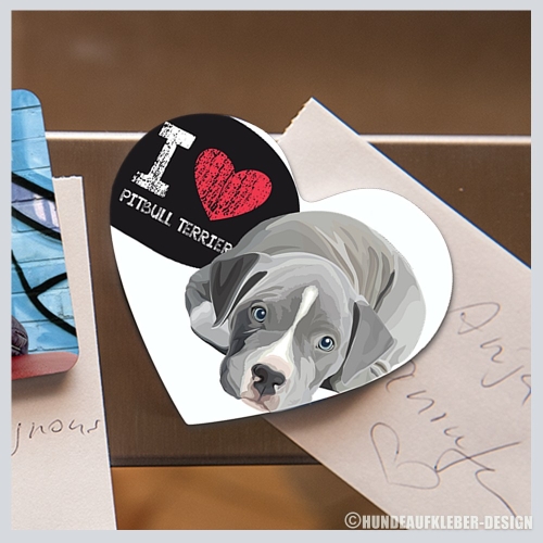 Pit Bull Kühlschrankmagnet Geschenkidee
