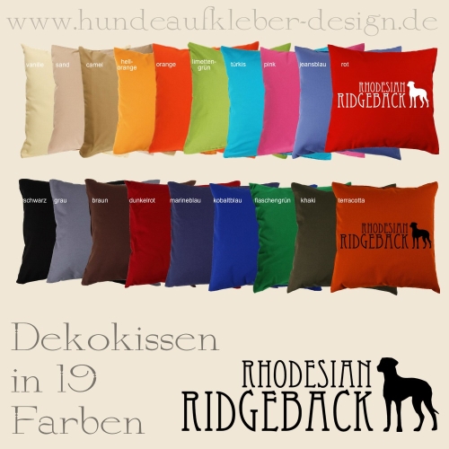 Kissen Ridgeback Motivdruck