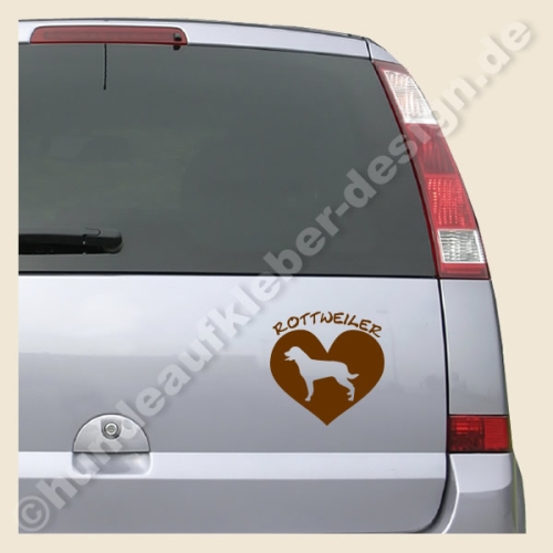 I love Rottweiler Autoaufkleber
