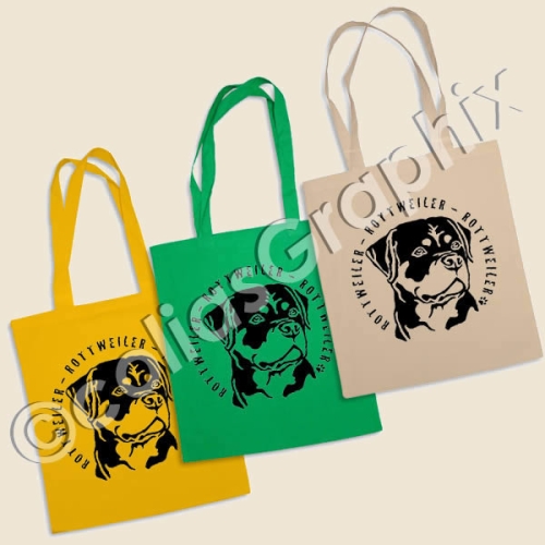 rottweiler hunde tasche helle farben