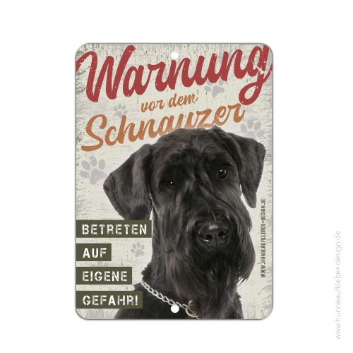Schnauzer Schild A5