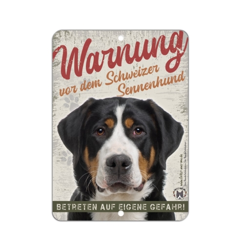 Schweizer Sennenhund Schild A5 wetterfest
