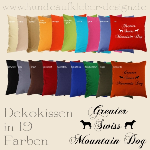 Kissen mit Hundeaufdruck Sennenhunde