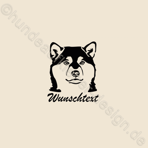 Hunderassen Aufkleber Shiba Inu