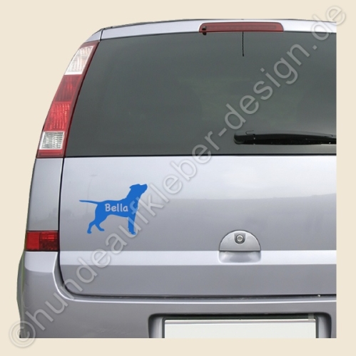 Hunde Autoaufkleber AmStaff Motive geplottet