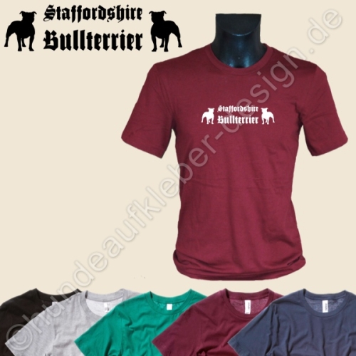 Dogshirts mit Staffbull Aufdruck