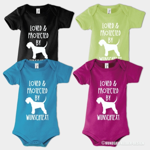 Baby Body Strampler Hund Schnauzer