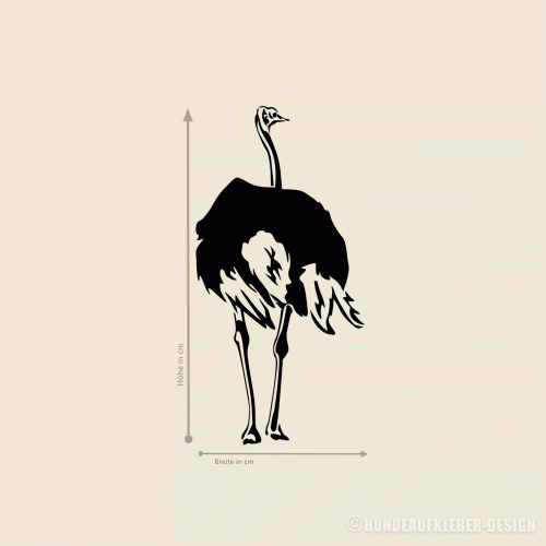 Strauß Wandtattoo Aufkleber