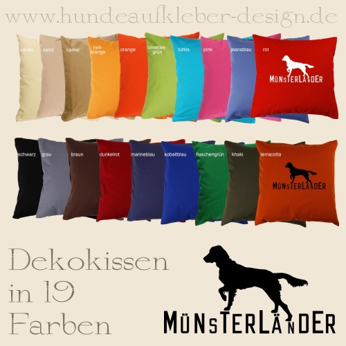 Kissen Hundedruck Münsterländer