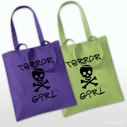 Terror Girl Totenkopf Beutel